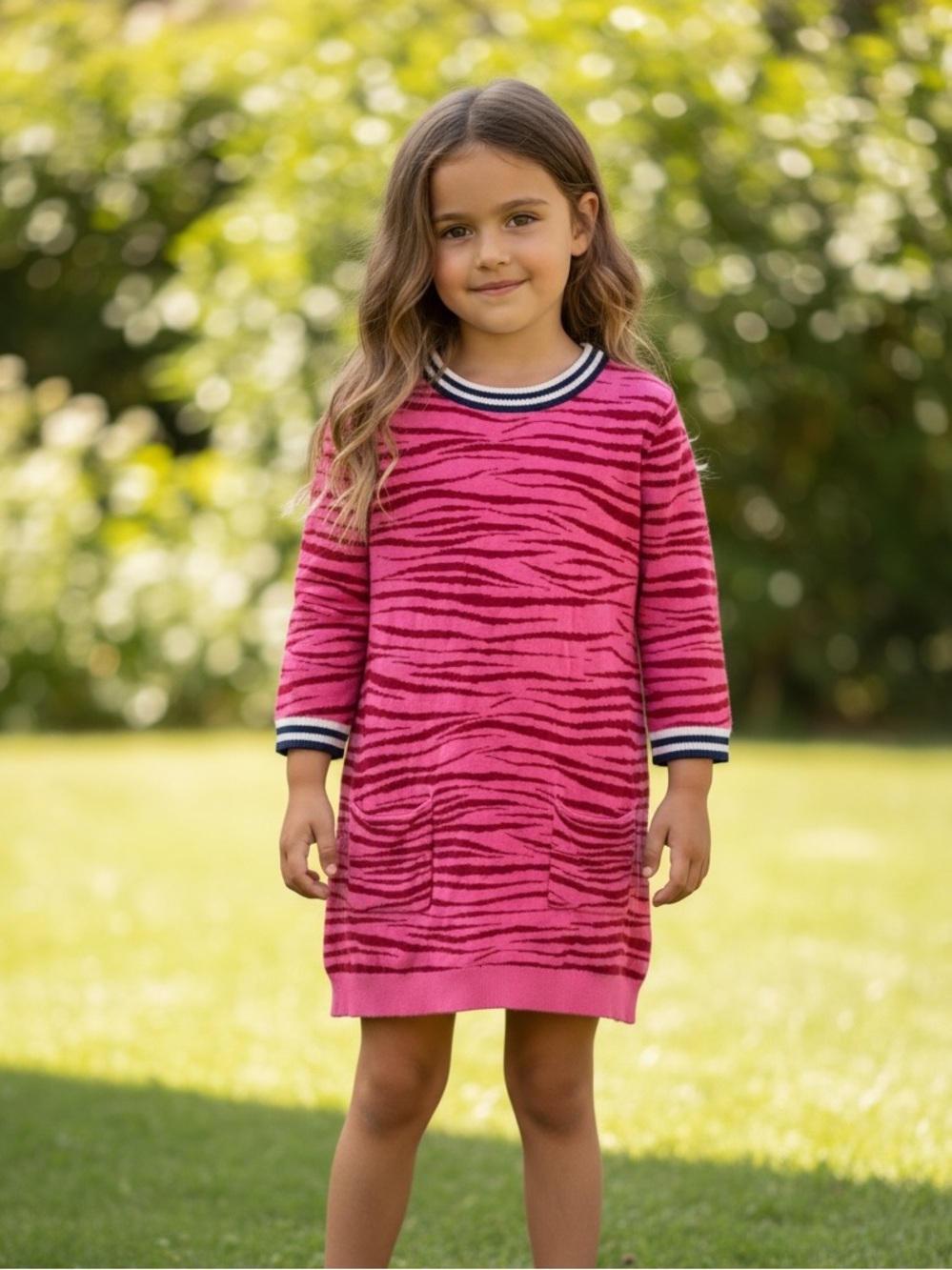 Mini Boden Girls Sweater Dress Size 5-7Y